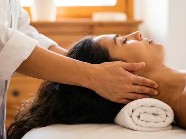 Φυσικοθεραπευτής εφαρμόζει χειροπρακτική τεχνική σε ασθενή