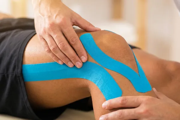 Εφαρμογή θεραπευτικού taping σε άρθρωση